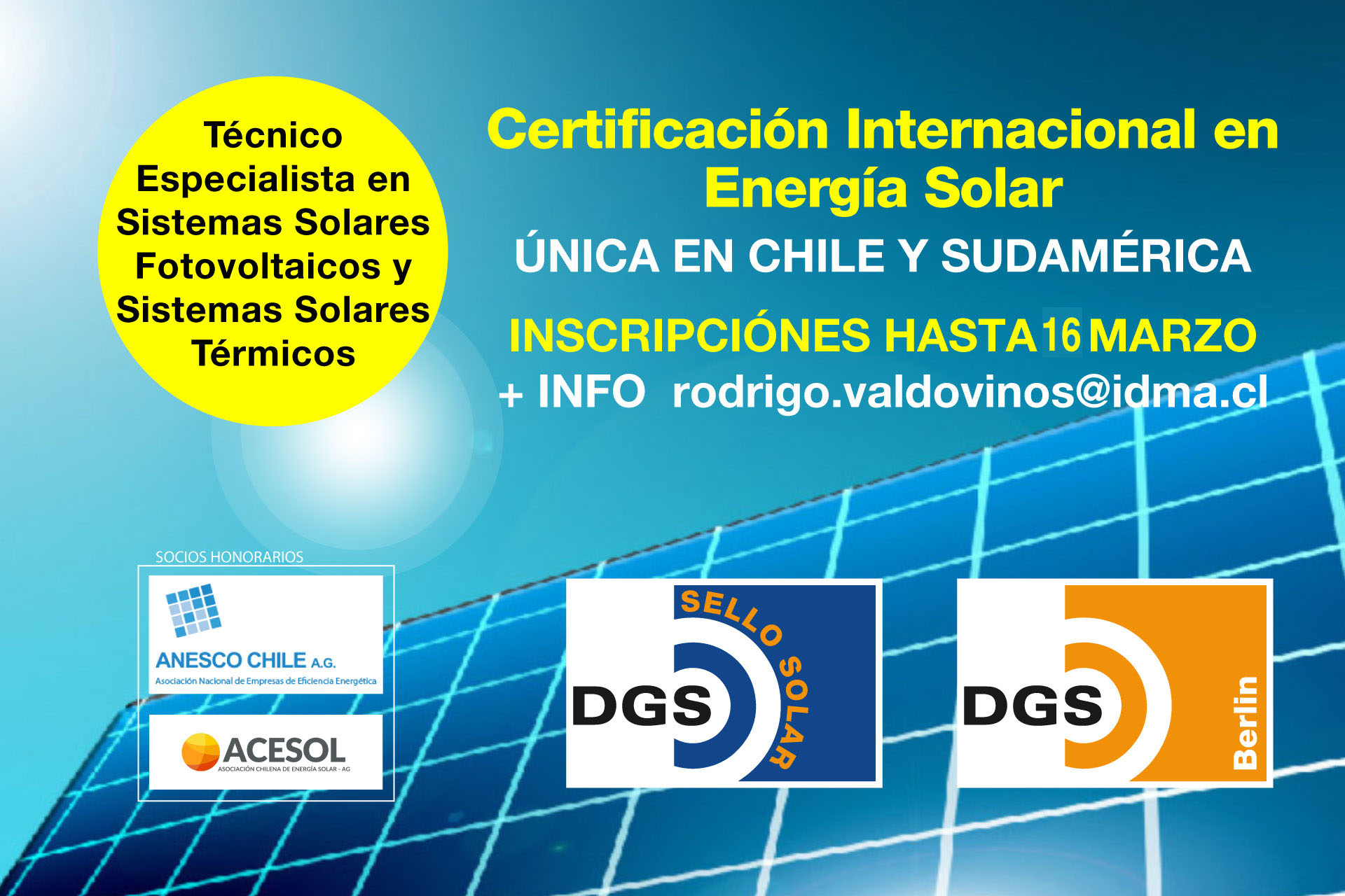 Certificación Internacional DGS IDMA SFV