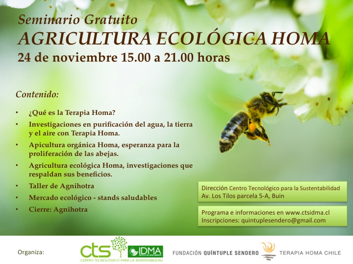 Seminario Gratuito de Agricultura Ecológica Homa en CTS IDMA!
