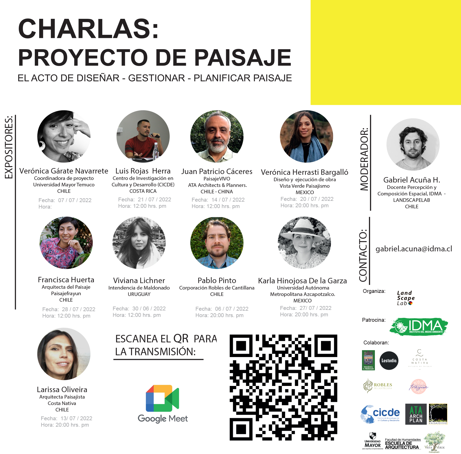 Ciclo de Charlas “Proyecto de Paisaje: El arte de diseñar, gestionar y planificar el paisaje”
